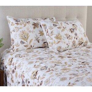 Home Reflections Reversible Jacobean Floral Comforter Set Size Full w/ 2 Shams